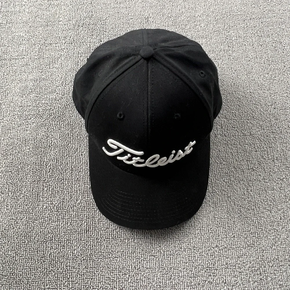 Titleist Hat Adult One Size Black Adjustable Golf Golfing Active Casual Men's